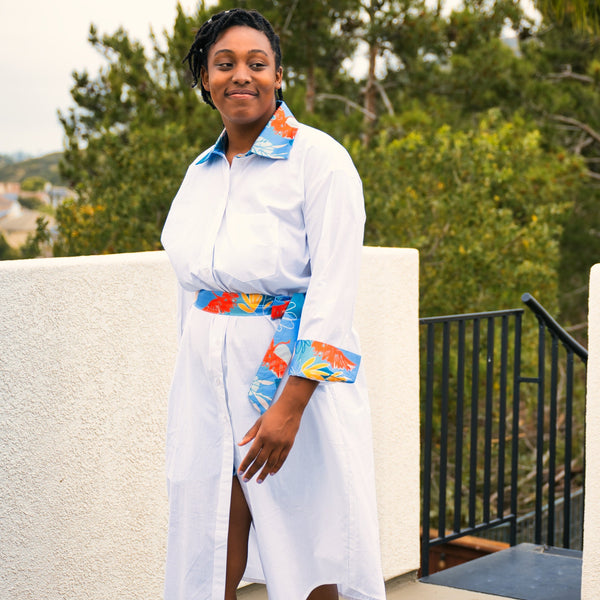 White Midi Shirt Dress White Midi Shirt Dress