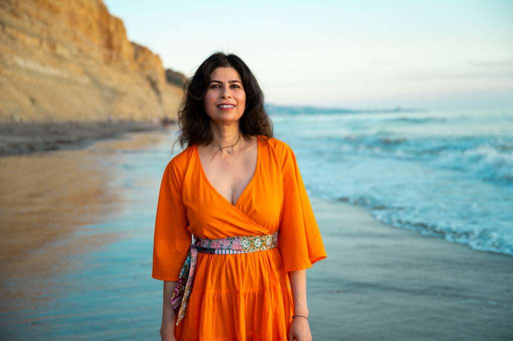Sunset Citrus Dream Orange Tiered Dress | MpoWerU Clothing Sunset Citrus Dream Orange Tiered Dress | MpoWerU Clothing
