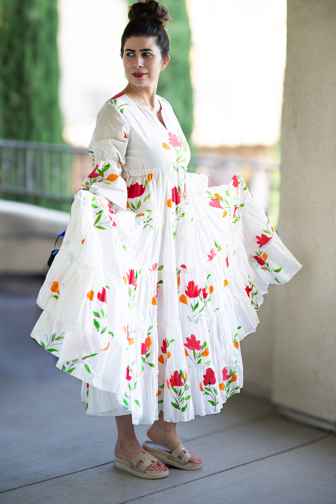 Flared Maxi Dress MpoWerU Clothing Flared Maxi Dress MpoWerU Clothing