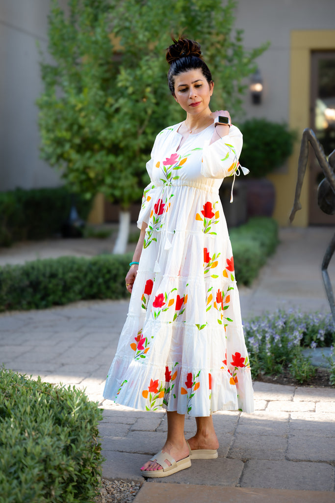 Flared Maxi Dress MpoWerU Clothing Flared Maxi Dress MpoWerU Clothing
