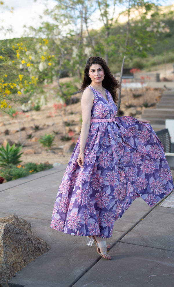 Lavender Cotton Dress